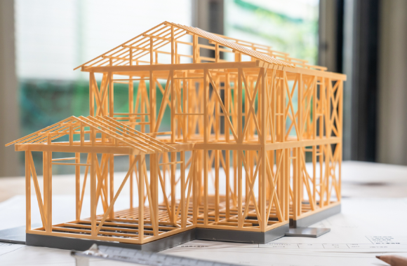 住宅模型　スーパーウォール工法　写真